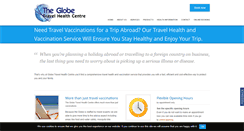 Desktop Screenshot of globetravelhealthcentre.com